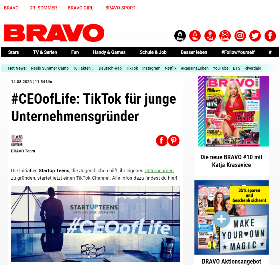 TikTok für junge Unternehmensgründer